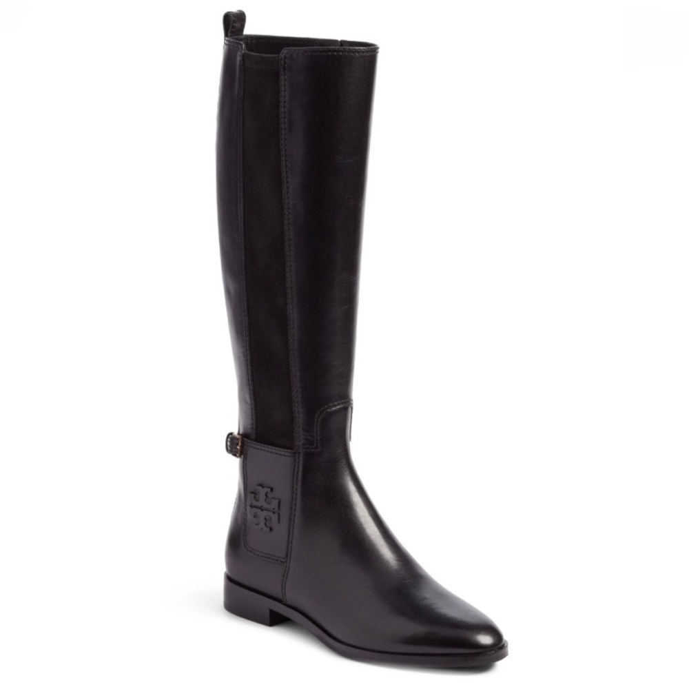 Tory Burch Wyatt Leather Riding Boot